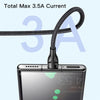 Yesido CA89 3 in 1 USB-C / Type-C to 8 Pin + USB-C / Type-C + Micro USB Fast Charging Cable, Length: 1.2m
