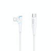 REMAX RC-192i Carrie Series PD 20W USB-C / Type-C to 8 Pin 90 Degree Elbow Fast Charging Gaming Data Cable, Cable Length: 1m(White)