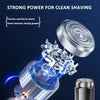 Smart Digital Display Electric Shaver Rechargeable Pocket Razor, Spec: 6 Leaf Knife Head Black