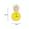 Fruit Personality Mute Wall Clock Acrylic Children Decoration Clock(C Black)