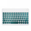 X3 10 inch Universal Tablet Round Keycap Wireless Bluetooth Keyboard (Dark Green)