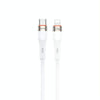 TOTU CB-2 Series USB-C / Type-C to 8 Pin Aluminum Alloy Skin Feel Data Cable, Length:1m(White)