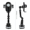 ZP-X0466 Car 360 Degree Rotating Telescopic Folding Round Suction Cup Mobile Phone Holder(Grey)