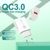 APD-2003 18W QC3.0 Single Port USB Charger with 1m USB to 8 Pin Data Cable(US Plug)