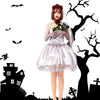 1913 Halloween Adult Vampire Costume Hanayome Rose Ghost Bride Crossdress, Size: L(Silver Grey)