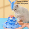 Cat Turntable Toy with Teaser, Pink & Purple