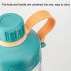 Portable High Temperature Resistant Tea Leaking Plastic Cup, Capacity: 650ml(Green Orange)