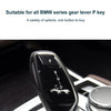 Car Gear Lever Auto Parking Button Letter P Cap for BMW G Chassis Series, Left Driving (Red)
