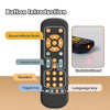 Baby Simulation TV Remote Control Music Toy with Light and Sound 3 Language Mode, Color: White With Bear Silicon Cover