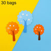 30 Bags Forest Tree Cake Insert Card Flag Insert Baking Decoration Birthday Cake Card Insert Cake Decoration(CP-491)