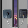 Child Safety Lock No Hole Window Limiter Refrigerator Drawer Cabinet Combination Lock, Specification: 2-bit Gray