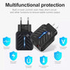 PD03 20W PD3.0 + QC3.0 USB Charger with USB to 8 Pin Data Cable, US Plug(White)