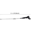 Universal Car Decoration Extensile Aerial Clip Side Car Modified To Remove Static Electricity Aerial, Length: 43cm(Black)