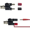 5x BNC Male to Dual Banana Plug Adapter - Black