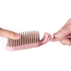 Portable Folding ABS Handle Makeup Hair Comb, Length: 18cm(Pink)