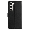 For Samsung Galaxy S25+ 5G Silk Texture Horizontal Flip Leather Phone Case(Black)