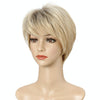 Ladies Gold Short Hair Set Wigs