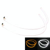 2 PCS  6W 360LM 6500K 597-577nm White + Yellow Wired LED Tube Daytime Running Light DRL Steering Lamp, DC12V, Lamp Length:60cm