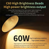 C60R 60W RGB Stage Lamp Professional Video Photography COB Fill Light, Plug:US Plug