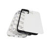 For iPhone XR 10 PCS 2D Blank Sublimation Phone Case(White)