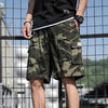 Summer Men Thin and Loose Fitting Casual Beach Shorts, Size:XXXXL(9033-Army Green Camo)