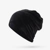 Unisex Autumn and Winter Velvet Hooded Cap Simple Ear Protection Cap, Size:55-60cm(Black)