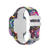For Garmin Vivofit JR3 Silicone Printing Watch Band(Peacock)