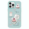 For iPhone 14 Pro Max Skin Feeling Jelly TPU Hybrid PC Phone Case(Cake Dog Light Green)
