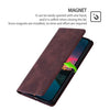 For Samsung Galaxy S25 5G Skin Feel Magnetic Leather Phone Case(Dark Brown)
