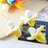 5pcs Peeled Banana Plush Fruit Toy Gift, Size: 5cm(Yellow)