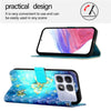 For Redmi K70 Ultra 5G Global 3D Painting Horizontal Flip Leather Phone Case(Golden Butterfly)