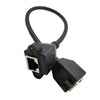 RJ45 Female to Female LAN Extension Cable with Screw Lock, Length:30cm