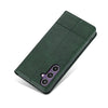 For Samsung Galaxy A36 5G AZNS Magnetic Calf Texture Flip Leather Phone Case(Dark Green)