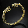 Men Wristband Cuff Dragon-Head Viking Bracelet Jewelry Fashion Accessories(Antique Silver Plated)