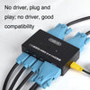 FJGEAR FJ-201UK 2 In 1 Out  KVM Switcher With Desktop Controller With Cable(Black)