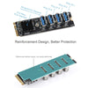 Waveshare 23316 M.2 to PCIe 4-Ch Expander, Using With PCIe X1 to PCIe X16