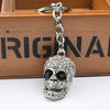 2 PCS Shining Skull Keychain Bag Hanging Jewelry(Diamond Skull)