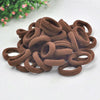 20pcs / Pack Girls Kids Rubber Bands Ponytail Holder Elastic Hair Bands(Coffee)