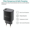 PD11 Single PD3.0 USB-C / Type-C 20W Fast Charger with 1m Type-C to 8 Pin Data Cable, EU Plug(Black)