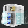 Somate SMT-8L Digital Display Car Home Dual-use Mini Refrigerator, Color:Blue, Specification:CN Plug