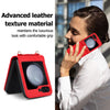 For Samsung Galaxy Z Flip5 Dual Card Slots Folding Phone Case(Red)