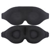 4 In 1 3D Sleep Eye Mask Memory Foam Non-pressure Shading Sleeping Blindfold(Black)