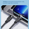 USAMS US-SJ566 Lithe Series 1.2m Type-C to 8 Pin PD 20W Fast Charging Cable with Light(Purple)