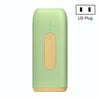 A18 Household Portable Electric Handheld Laser Hair Removal Instrument, Specification:US Plug(Light Green)