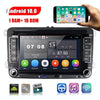 For Volkswagen Q3300KT 7-inch 1+16G Car Multimedia Player Navigation Bluetooth Reversing Integrated Machine Android 10.0, Style:Standard+12Lights Camera