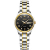 OLEVS 5563 Women Luminous Waterproof Quartz Watch(Black + Gold)