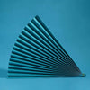 69x39cm Photo Props Hard Cardboard Folding Fan Photography Background Folded Paper(09 Lake Blue)