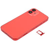 iPhone 12 Mini Red Battery Back Cover Assembly with Side Keys & Camera Lens