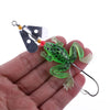 2 Sets HENGJIA SP011 7cm 6g Frog Soft Fish Sequins Freshwater Single Hook Bionic Bait(4 Colors)