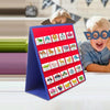 Desktop Foldable Pocket Tripod Tabletop Stand Up Card Pouch(Red Blue)